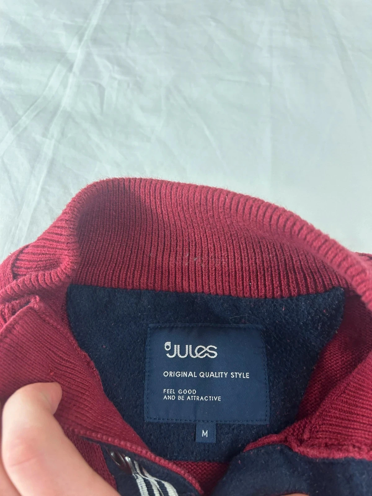 Sudadera roja burdeos Jules – photo 7